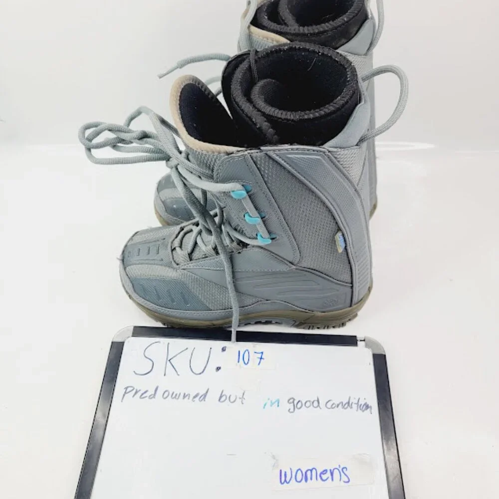 Lamar Girl's Gray Linered Outdoor Mid-Calf‎ Winter Snow Boots Size US 6